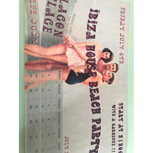 Flyer Ibiza House Beach Party - Lagon Plage Golfe Juan - 2008