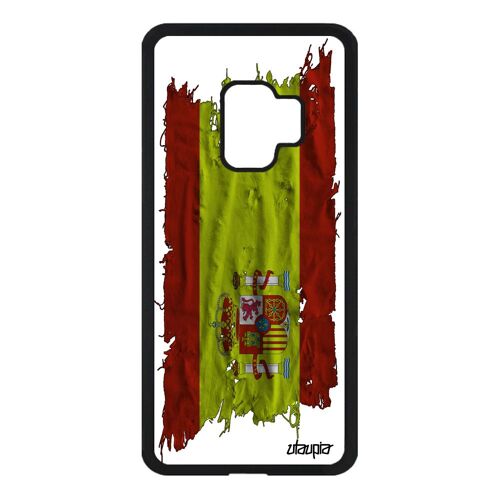 Coque Samsung S9 Silicone Drapeau Espagne Espagnol 4g Tissu Dessin Foot A Samsung Galaxy S9