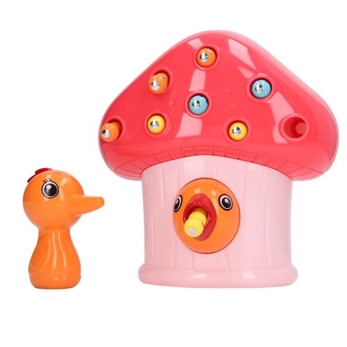 Rouge - Jouets D'alimentation Pour Oiseaux, Développement Mentaires Oriel, Apprentissage Précoce, Jeu De Vers Magnétique, Document Lumineux, Sans Danger Pour L'intérieur Pour Les Tout-Petits