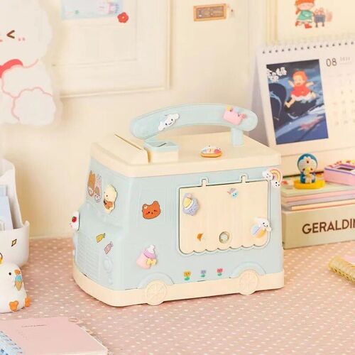 xiaoche-lan - La nouvelle tirelire ne peut être utilisée que pour les enfants, les garçons et les filles. La tirelire peut être un coffre au trésor italdiy.