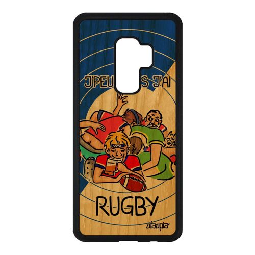 Coque Pour S9 Plus En Bois Silicone J'peux Pas J'ai Rugby Sport A Samsung Galaxy S9 Plus