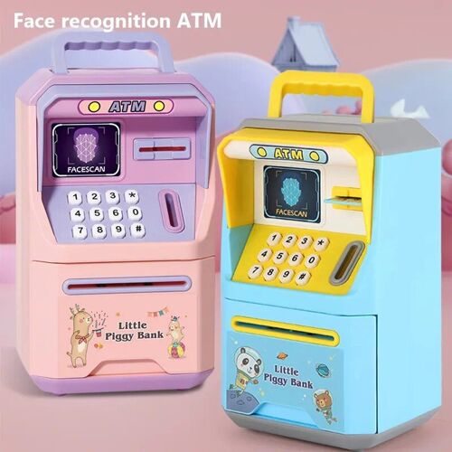 Rose - Iko-Tirelire électronique pour enfants, Face Heroes, Auto Scroll Paper Banknote, Machine Cash Box, Gift for Kids
