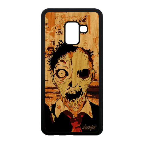 Coque Pour A8 2018 Bois Silicone Zombie Pas Cher Mort Vivant Gore Samsung Galaxy A8 2018