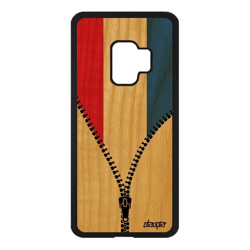 Coque Bois Pour Samsung Galaxy S9 Silicone Drapeau Pays Bas Hollande Hollandais
