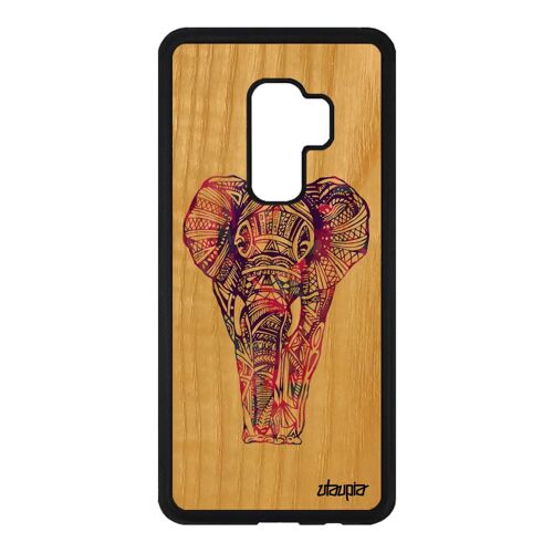 Coque Bois Pour S9 Plus Silicone Elephant Multicolore Housse Swag Samsung Galaxy S9 Plus