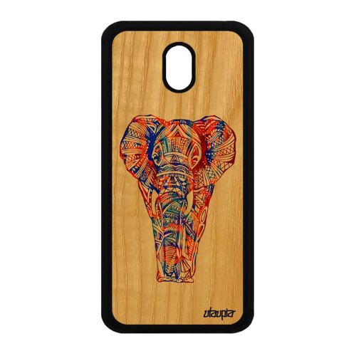 Coque Pour J3 2017 Bois Silicone Elephant Tattoo Etui Animaux De Samsung Galaxy J3 2017