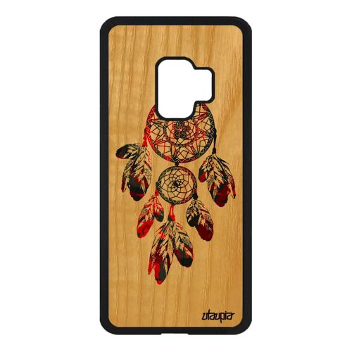 Coque Attrape Reve Pour S9 Bois Silicone Capteur De Perles Homme Samsung Galaxy S9