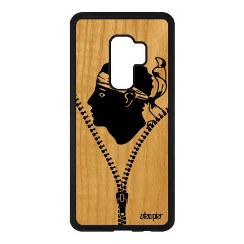Coque S9 Plus Bois Silicone Drapeau Corse Corsica Foot Housse Tpu Samsung Galaxy S9 Plus