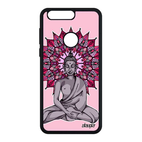 Coque Honor 8 Silicone Bouddha De Protection Metal Tibet Yoga Mandala Mobile En