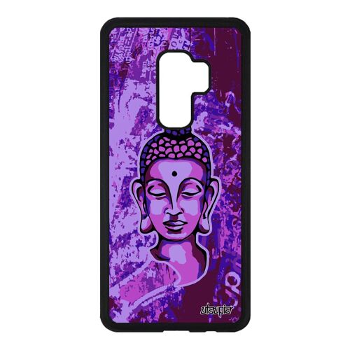 Coque Silicone Samsung Galaxy S9 Plus Bouddha Pochoir Journal Femme Smartphone A