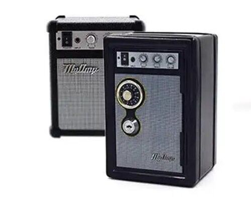 Noir - Conception De Radio Créative Mini Petite Caisse Tirelire En Acier Inoxydable Serrure De Sécurité Verrouillable En Métal Coffre-Fort Petit Ajustement Pour La Décoration De La Maison