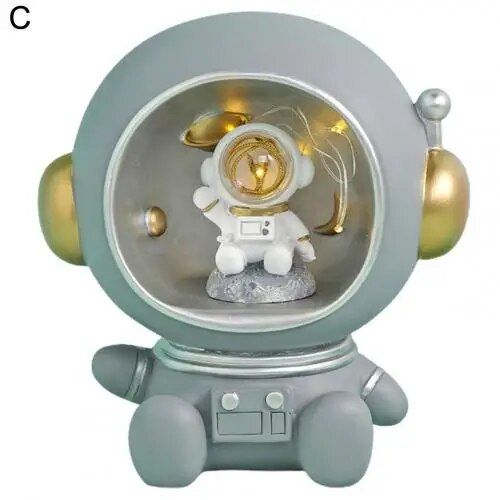 Boîte de rangement de pièces de monnaie, Statue d'astronaute, tirelire, lampe de nuit d'astronaute, décoration de bureau, cadeaux d'anniversaire pour enfants, accessoires de décoration pour la maison