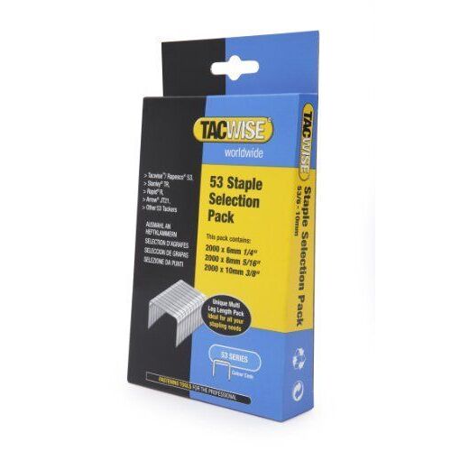 Tacwise 53 Lot d'agrafes Boîte de 6000