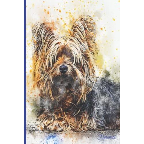 Composition Notebook Journal: Yorkshire Terrier Watercolor Cover Design (6x9, 200 College Rule Pages, Gloss Paperback Cover) Great Gift For Yorker Dog Lovers!