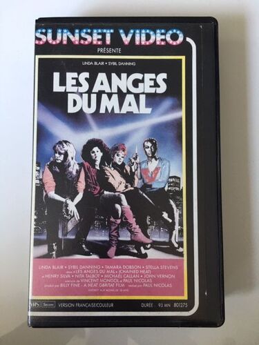 Les Anges Du Mal (Chained Heat) (Vhs) De Paul Nicolas (Édition Sunset Vidéo)