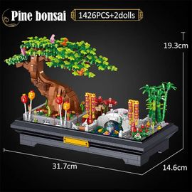 Pin - Mini Moc City Bonsai Ornements Décennie S De Construction Pour Enfants, Décoration De La Maison, Plante En Pot, Figurines, Briques, Jouet Cadeau, Amis, 1426pcs