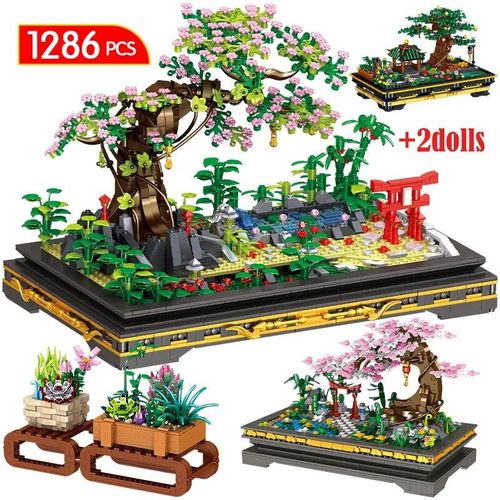 Sophora Chinois - Mini Moc City Bonsai Ornements Décennie S De Construction Pour Enfants, Décoration De La Maison, Plante En Pot, Figurines, Briques, Jouet Cadeau, Amis, 1426pcs