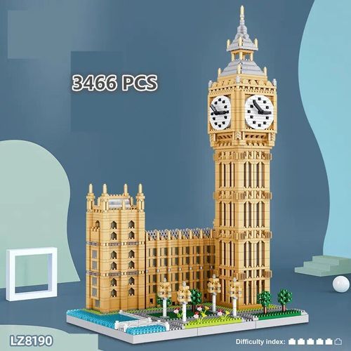 8190 Pas De Boîte - Architecture De La Ville De La Mosquée, Micro Bâtiment, Église Smolny, Nuits, Carré Tianmen Chinois, Constellation Créative, Château De Glace, Briques Jouets