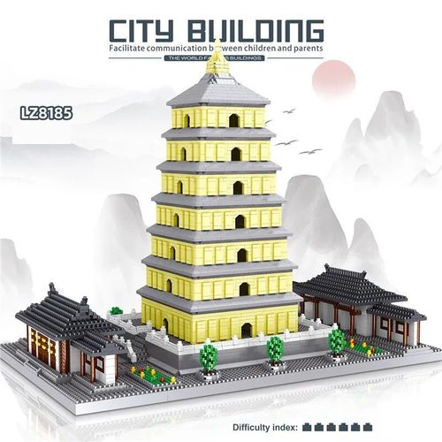 8185 Pas De Boîte - Architecture De La Ville De La Mosquée, Micro Bâtiment, Église Smolny, Nuits, Carré Tianmen Chinois, Constellation Créative, Château De Glace, Briques Jouets