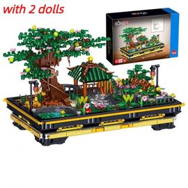 Pavillon D'arbre \ Tbox - Décennie S De Construction De Bonsaï D'arbre De Wildoda Pour Garçons Et Filles, Fleur De Jardin, Plante, Modèle 3d, Mini Blocs, Briques De Bricolage, Jouets Pour Enfants, Cadeaux, 1008 Pièces