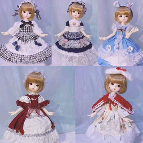 Vêtements Miniatures Bjd Pour Maison De Poupée, 1/6, Corps De Belle Fille Pour Enfants, Maison De Jeu, Accessoires Pour Robe De Poupée