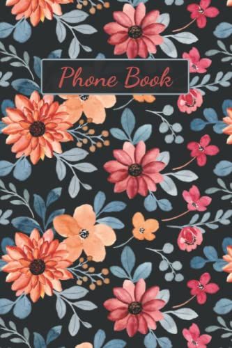Phone Book: Telephone Book. Telephone Book With Alphabet Index - Telephone Book A-Z - Contact Organizer Journal, Medium Size (6 X 9)V2