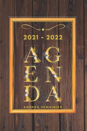Agenda Semainier 2021 2022: Organiseur Familial , 1 Semaine Sur 2 Pages , Septembre 2021 Décembre 2022 , Idée Cadeau Collegue Cousine Soeur Maman, Couverture Cadre