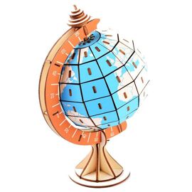 Globe Terrestre 3d En Bois, Art Tellurion, Puzzle, Décoration De Maison, Jouets Éducatifs, Bricolage, Cadeau D'anniversaire Pour Enfants