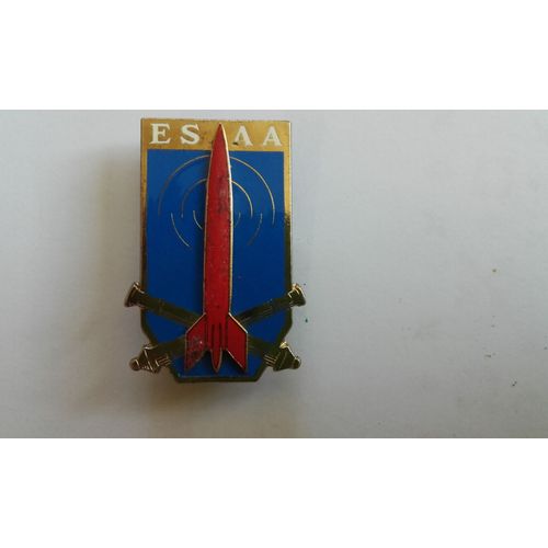 Insigne " Pucelle " Esaa, École De Spécialisation De L'artillerie Anti-Aérienne