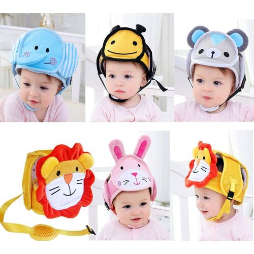 Casque De Sécurité Anti-Chute Pour Bébé, Casquette De Protection De La Tête, Animal De Dessin Animé Mignon, Garçon Et Fille, Bébé En Bas Âge, Apprentissage De La Marche, Couvre-Chef Anti-Collision