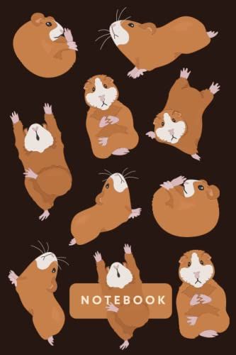 Guinea Pig Notebook: Cute Cartoon Guinea Pig Journal | Hamster Notebook | A5 6x9 | 120 College Ruled Lined Pages