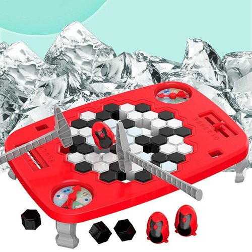 Jeu De Construction De Pingouin Avec Brise-Glace, Lumière Améliorée, Jeu Interactif Pour Parents Et Enfants, Puzzle De Sauvetage