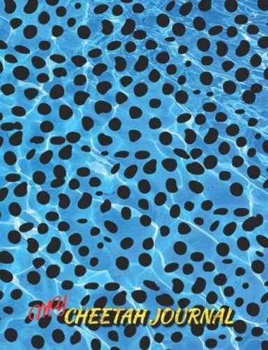 My Cheetah Journal: Blue Cheetah Print Composition Journal Perfect For Cheetahs Best Friends & People Who Adore Wildlife!