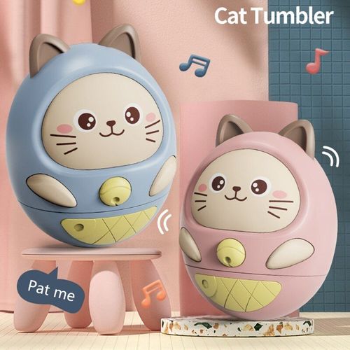 Gobelet En Forme De Chat De Dessin Animé Pour Enfant, Jouet Pour Bébé, Wobble, Musique Éducative Précoce, Jouet À Rythme Léger Et Secouant, 1 Pièce