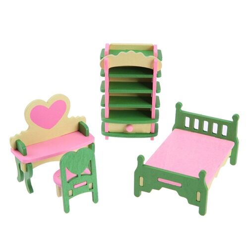 Mobilier Miniature En Bois Pour Maison De Poupée Pour Enfant, Décorations Originales Pour Meubler Salle De Bain, Chambre Et Restaurant, Figurines À L'échelle 1:12 Ème,