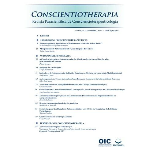 Conscientiotherapia - Ano 10, Nâº 11, Setembro-2021: Revista
