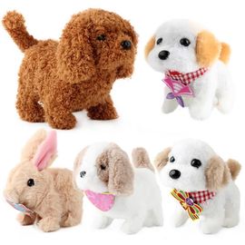Jouet En Peluche Électrique Pour Enfants, Simulation De Chiot, Robot Intelligent, Chien, Interactif, Éducatif, Mignon, Cadeau
