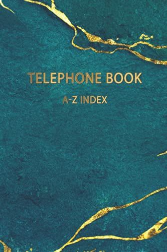 Telephone Book: A To Z Telephone Book .A-Z Index . Contact Organizer Phone Book .Hardback Cover. Medium Size (6 X 9).