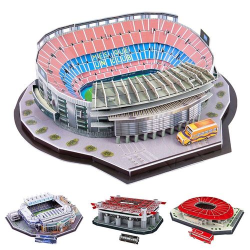 Puzzle 3d Pour Enfants, Bricolage, Stade De Football, Terrain De Jeu Assemblé, Modèle De Construction, Jouets Pour Enfants