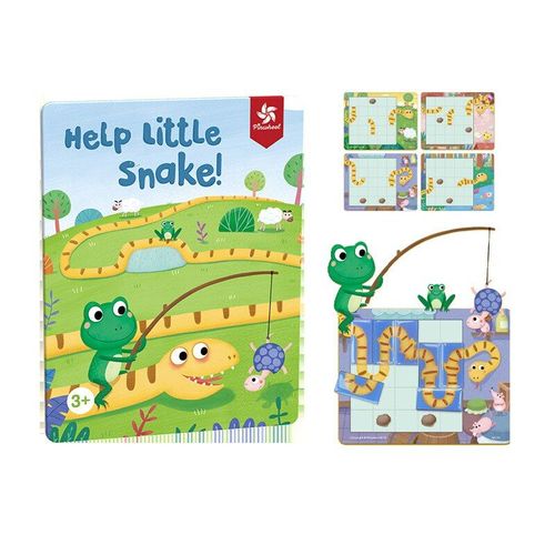 30 Défis Aident Petit Serpent Logique Qi Pensée Magnétique Puzzle Jeu De Luxe Avec Boîte De Fer De Voyage Jeux Jouets Pour Enfants