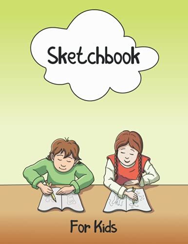 Sketchbook For Kids: Blank Pages For Kids To Draw, Sketch Or Doodle,(8,5x 11") Arts And Crafts Drawing Paper For Children Ages 2-4, 4-8, 9-12 ( Boy And Girl Drawing Cover)