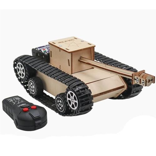 Char De Combat Rc En Bois 26.7cm, Jouets De Guerre Militaire, Télécommande Interactive, Voiture De Course À Énergie Solaire, Jouets Pour Enfants, Cadeaux