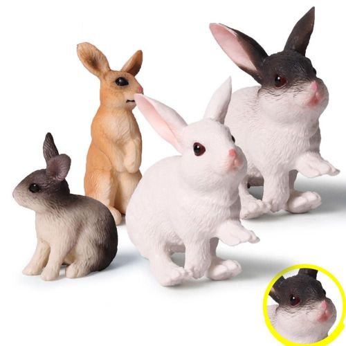 Simulation De Lapin Et Lapin À Collectionner, Modèle Animal Fait À La Main, Décoration De La Maison, Jouets Éducatifs Pour Enfants, Cadeau