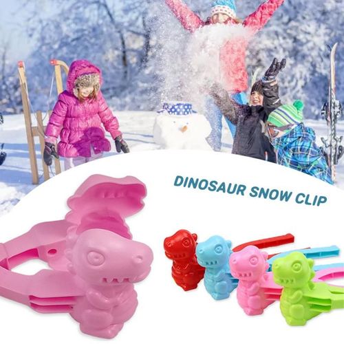 Modèle De Boule De Neige De Dinosaure À Clip Pour Enfant, Jeu D'hiver En Plein Air, Trompette, Boule De Neige, Plage, Jouet Interactif Parent-Enfant