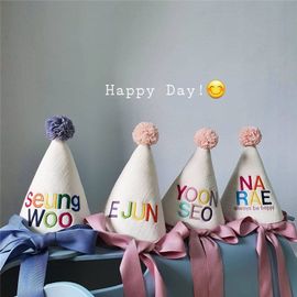 Chapeau D'anniversaire De Style Coréen Pour Bébé, Chapeau Pour Enfants Garçon Et Fille, Casquette De Fête Princesse De Prince, Accessoires De Couvre-Chef, Décoration Photographie