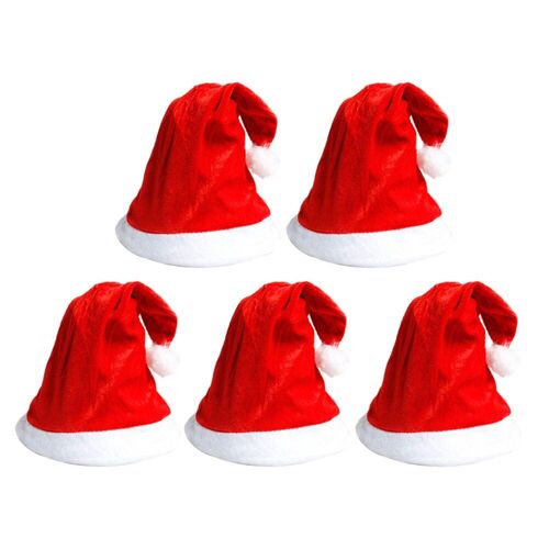 Chapeau De Noël En Velours Doré, 5/10 Pièces, Décoration De Noël Pour Adultes, Fournitures De Costume De Fête, Noël Et Nouvel An 2022