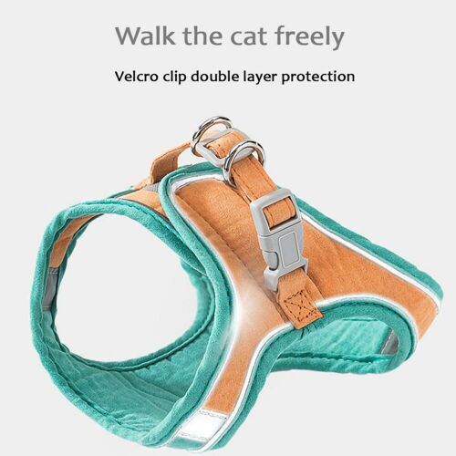 Ceinture De Traction Réglable Pour Chat, Corde De Marche Pour Animal De Compagnie, Sangle De Poitrine Réfléchissante, Harnais