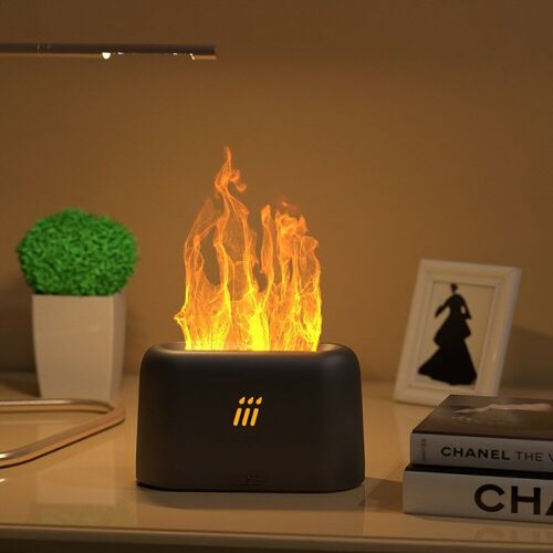 Diffuseur d'huile essentielle USB de 180ML, Simulation de flamme, humidificateur ultrasonique, désodorisant d'air pour la maison et le bureau, parfum, sommeil apaisant, atomiseur