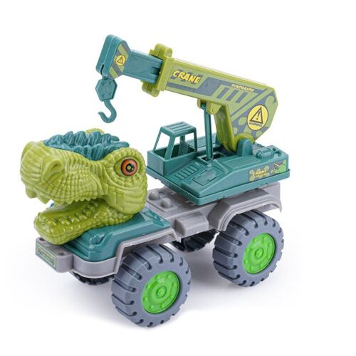 Camion Dinosaure Interactif, Jouets Éducatifs, Jeux De Plein Air, Véhicule À Friction, Mélangeur/Benne/Grue/Pelle Qx2d