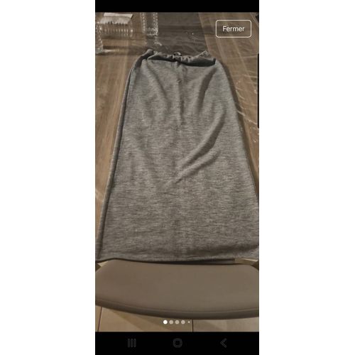 Jupe Longue Taille S Grise Zara